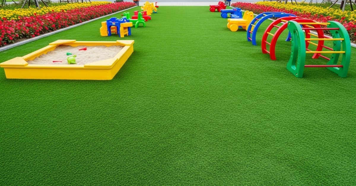 artificial grass for playgrounds and home lawns