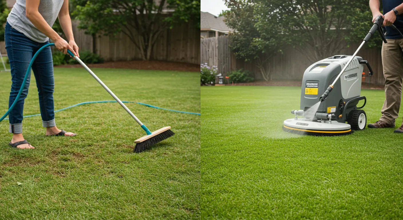 DIY vs. Professional Turf Cleaning